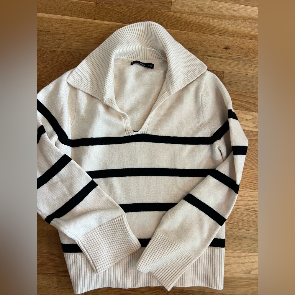Mango striped sweater xs